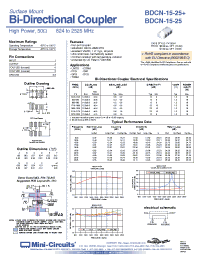 Datasheet BDCN-15-25+ manufacturer Mini-Circuits